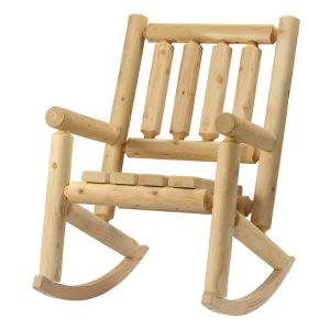 Cedar Log Rocking Chair - L310 - Martins Custom Woodwork