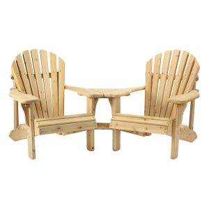 Cedar Muskoka Angled Settee Chair - F380 - Martins Custom Woodwork