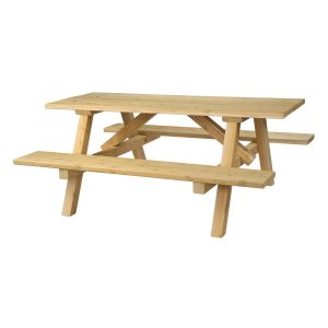 Cedar Square Picnic Table - CPT6 and CPT8 - Martins Custom Woodwork