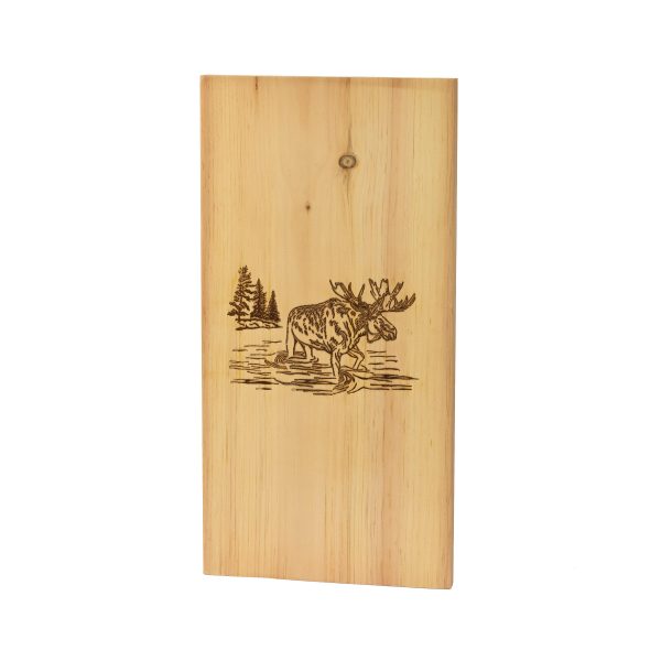 Moose in Water - Branded Back - Martins Custom Woodwork