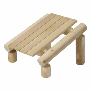 Lakewood Log Ottoman 1 - F484 - Martins Custom Woodwork
