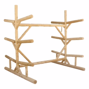 Log Canoe Rack - F520 - Martins Custom Woodwork